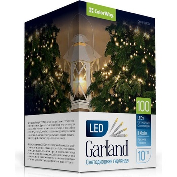 ColorWay LED reťaz 100led 10m 8-funkcíí USB CW-G-100L10U