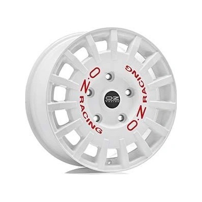 OZ Rally racing 7x17 5x114,3 ET45 white red lettering