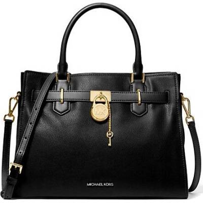 Michael Kors London medium kožená kabelka černá