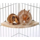 Karlie Flamingo dřevěné patro/sedátko do klece pro hlodavce 14 x 14 x 1,8 cm