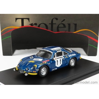 Trofeu Renault Alpine A110 N 11 Rally Sweden 1973 J.l.therier M.callewaert Modrá Žlutá 1:43