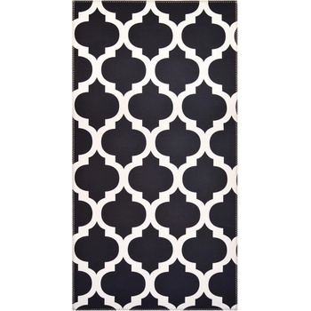 Vitaus Черно-бял килим Elisabeth, 80 x 150 cm Geo - Vitaus (VTS-8001-SIYAH-80x150)