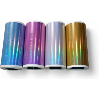 TP5725STHOLO Samolepící metalický termo papír pro minitiskárny, šířka 57mm, průměr 25mm, 4 barvy, 4 roličky