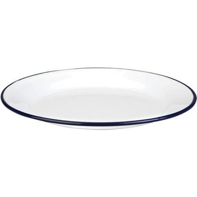 Ibili Smaltovaný tanier s modrou linkou nízky 24 cm
