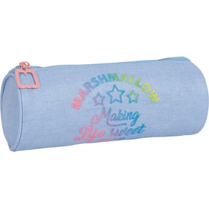 Marshmallow Ученически цилиндричен несесер, Marshmallow, Sweet Vintage, 8 x 21 x 8 см, Син (DKT64541)