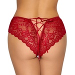 Cottelli Collection Panty Crotchless with Floral Lace 2310970 Red M