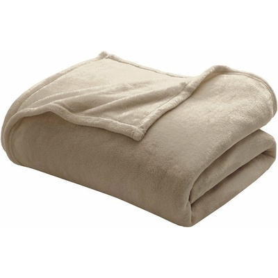 douceur d'intérieur Taupe deka z mikroflanelu Flanou 220x240