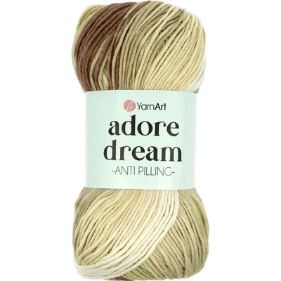 YarnArt Adore Dream 1068 béžovo hnedo olivová