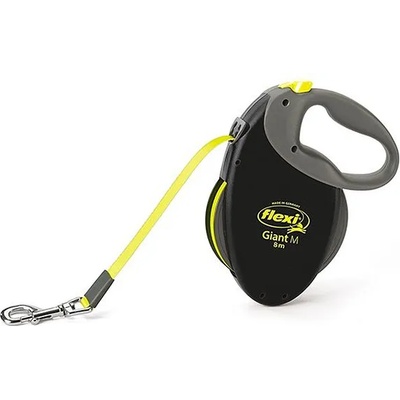 flexi повод Giant Neon M до 25кг - 8м лента, черен