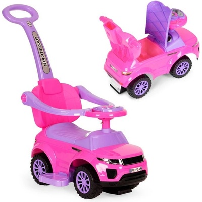 EcoToys se stříškou 3 v 1 růžové