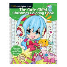 Cute Chibi Christmas Coloring Book Adorable manga characters to color Hart ChristopherPaperback