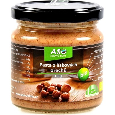 ASO Zdravý život Pasta z lískových oříšků Bio 180 g