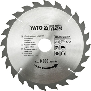 Yato Kotouč na dřevo 200 x 30 mm 24z YT-6065
