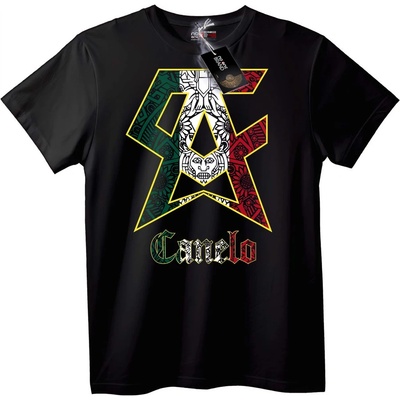 NOONEBRAND Тениска Camelo Мексиканско знаме - 2XL, Black