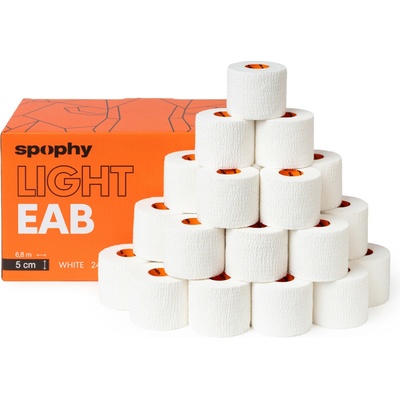 Spophy Light EAB Tape elastická adhezivní bandáž bílá 5 cm x 6,8 m 24 ks