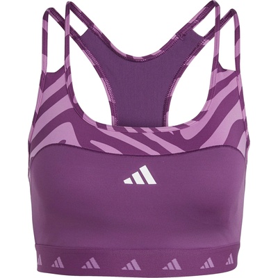 adidas Women's Medium Impact Sports Bra - Purple