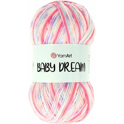 Yarnart Baby Dream 5235 neónovo ružová s fialovou