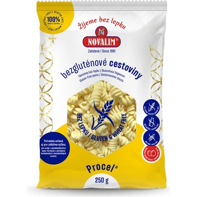 Novalim Procel bezlepkové cestoviny Špirály 250 g