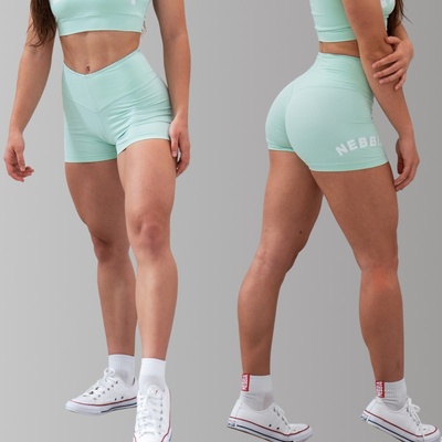 Nebbia šortky s vysokým pásom GYM HERO 582 ligth green