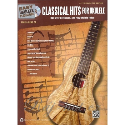 Easy Ukulele Play-Along Classical Hits for Ukulele + CD / melódia + tabulatúra