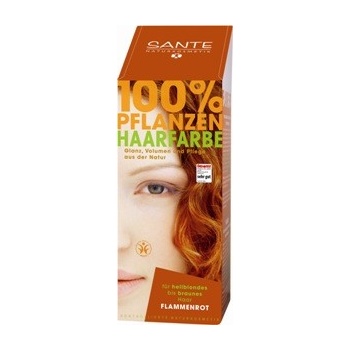 Sante prášková farba na vlasy ohnivočervená 100 g