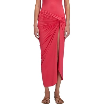 SUNDEK Long crossed in front sarong - Pink (Pitaya)
