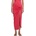 SUNDEK Long crossed in front sarong - Pink (Pitaya)