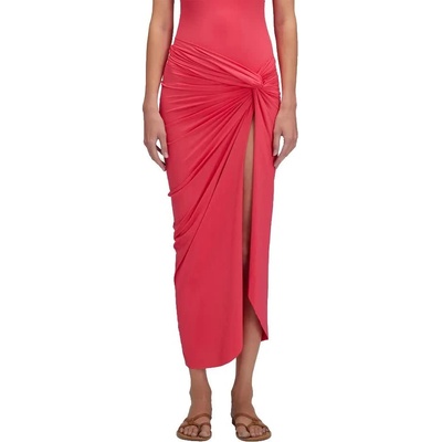 SUNDEK Long crossed in front sarong - Pink (Pitaya)