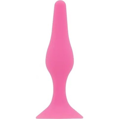 Glam Малък анален разширител от 100% силикон Glamy Soft Plug S розов