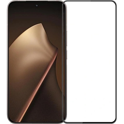 Извит 3D удароустойчив стъклен протектор покриващ целия екран марка MOFI за Xiaomi 15T/15T Pro - с черна рамка