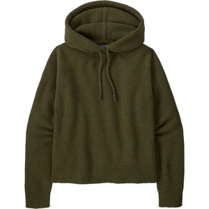 Patagonia Дамски вълнен пуловер Patagonia Women's Rec. Wool-Blend Hooded Pullover Sweater Hoodie - Pine Needle Green (105-4755-0312)
