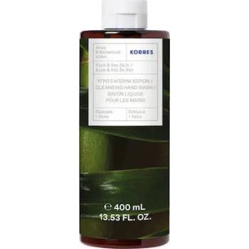 KORRES Течен сапун за ръце без помпа , обогатен с екстракт от алое , Korres Cleansing Hand Wash Aloe & Sea Salt Bottle 400ml