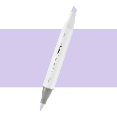 Lihová fixa OHUHU oboustranná Brush & Chisel, Light Lavender (V250)