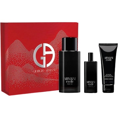 Giorgio Armani Code Le Parfum Подаръчен комплект за мъже Размер парфюм 125 ml + парфюм 15 ml + душ-гел 75 ml