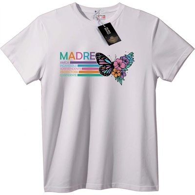 NOONEBRAND Тениска Ден на майката с пеперуда - 6XL, Black