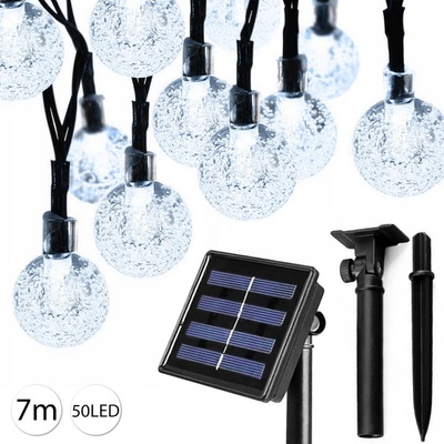 Solarsus 0794-1 LED solární řetěz 7m 50LED studená bílá