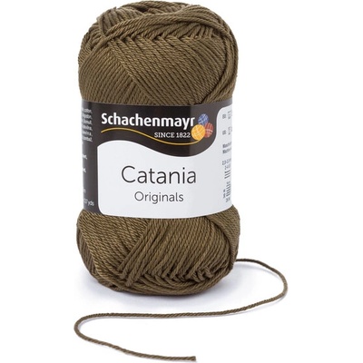 Schachenmayr Příze Catania 414 olivově hnědá