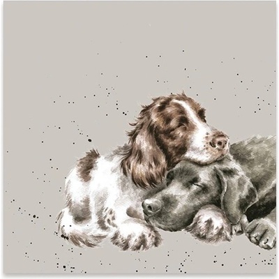 Wrendale Designs Papírové ubrousky Growing Old Together Pejsci 24x24cm
