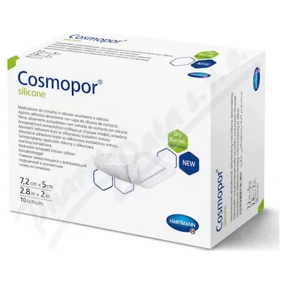 Hartmann Cosmopor Silicone 7.2x5cm 10 ks