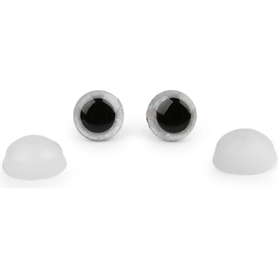 Bezpečnostní očka třpytivá krémová 12mm