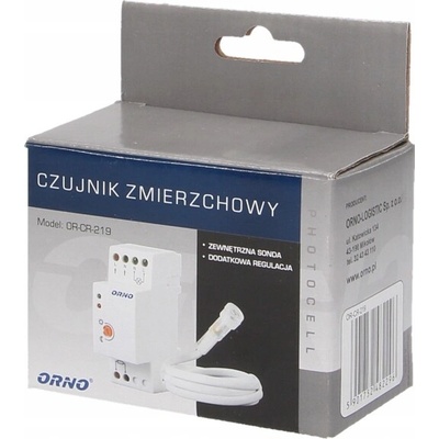 Súmrakový senzor Orno biely IP65 na DIN lištu