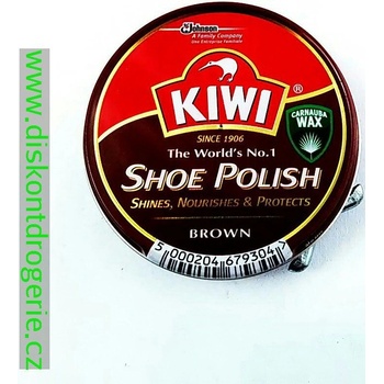 Kiwi Shoe Polish krém na boty hnědý 50 ml