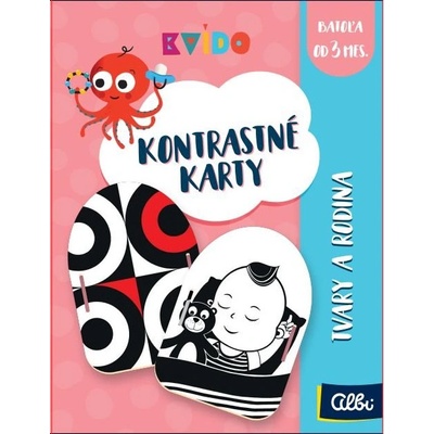 Albi Kvído kontrastní karty Tvary a rodina