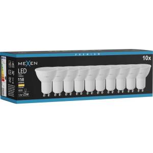 Mexen Nova 10x LED крушка GU10, 1, 5W, Топло - 3000K, 158 lm - L107-GU10-0130-01x10 (L107-GU10-0130-01x10)
