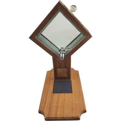 Настолен диспенсър за алкохол от махагон (7033)