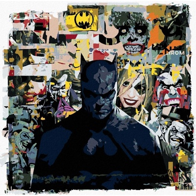 Zuty Komiksový batman 40 x 50 cm vypnuté plátno na rám 8596530134534