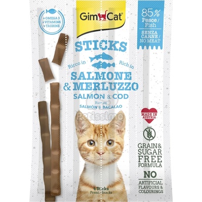 GimCat Sticks Храна за котки от сьомга 4 бр