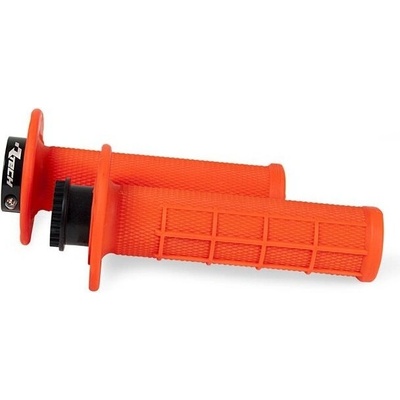 Gripy lock-on R20 Half Waffle, RTECH (neon oranžové, 1 pár)