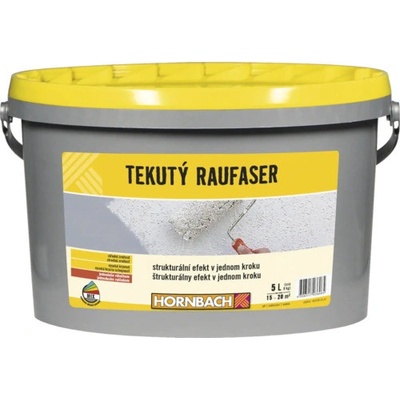 Hornbach Tekutý Raufaser s dřevitou vlákninou 5 l bílý
