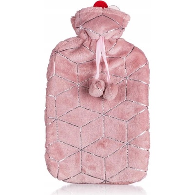 CUBE Gumový termofor ružový 2 l